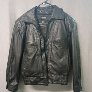 Byrnes & Baker Leather Coat w/Thinsulate Thermal Insulation Removable Lining